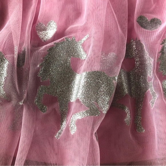 Pink and white unicorn tee & tutu dress - Picture 2 of 4